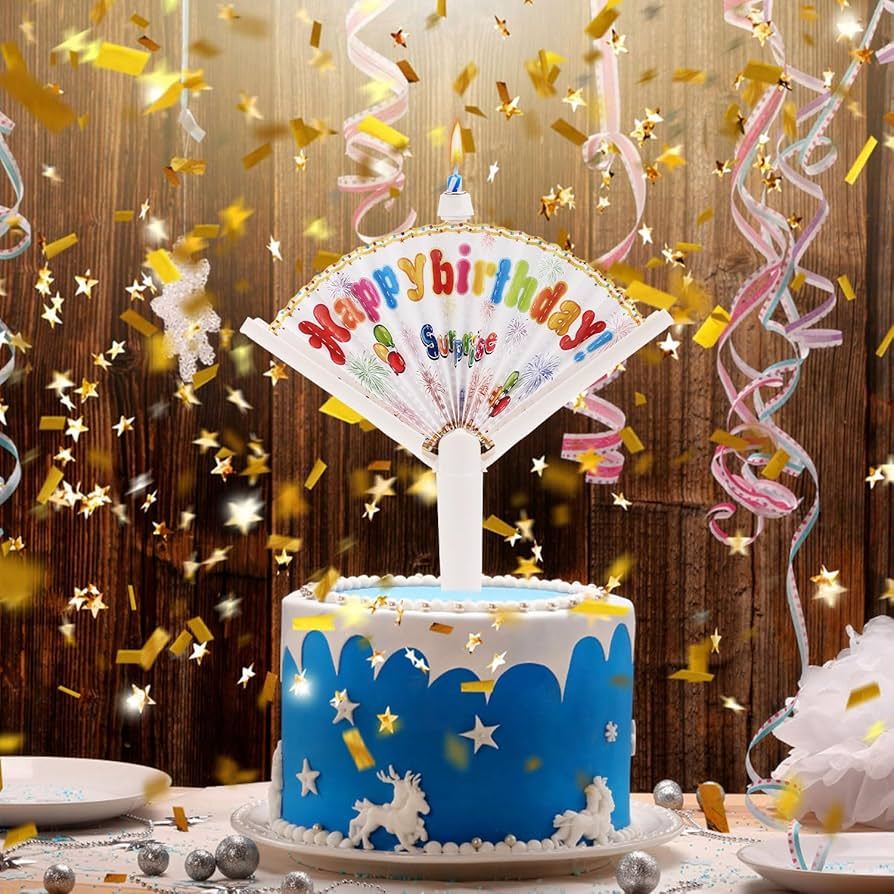 Candle Surprise - Yeniden Kullanılabilir Yenilikçi Yelpaze Doğum Günü