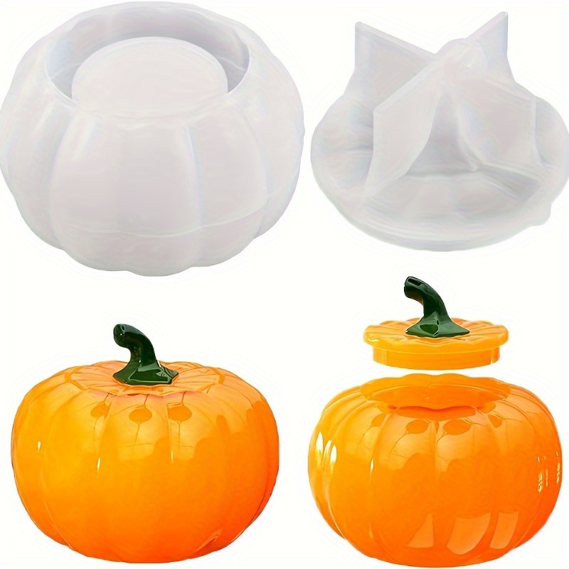 Candle Supplies Jars - 2 adet Kabak Kavanoz Silikon Kalıplar