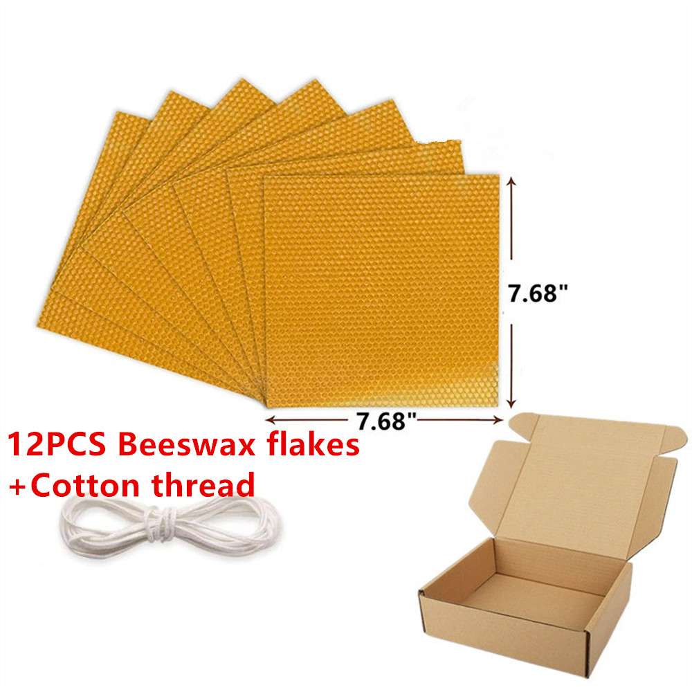 Beeswax Sheet Roll - 12 adet Balmumu İnce Levhalar Kiti
