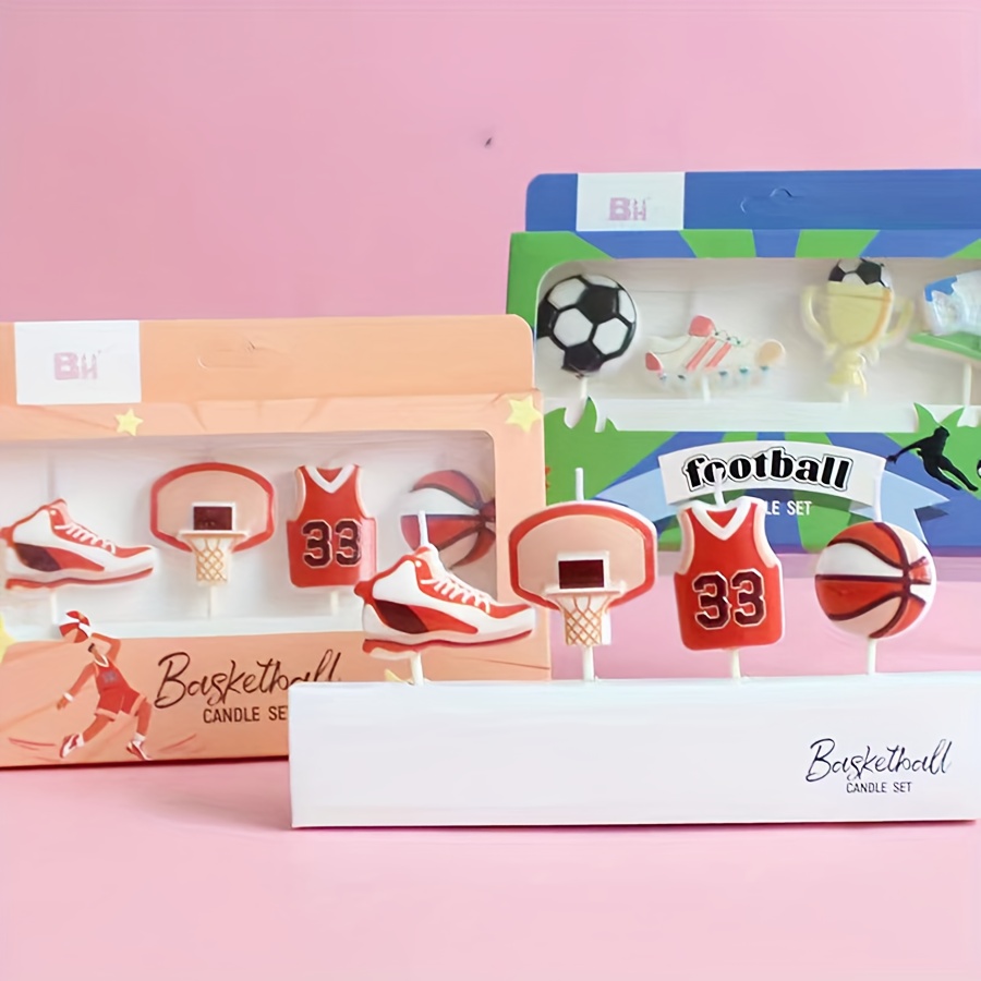 Candle Surprise - 4'lü Paket Yaratıcı Basketbol ve Futbol