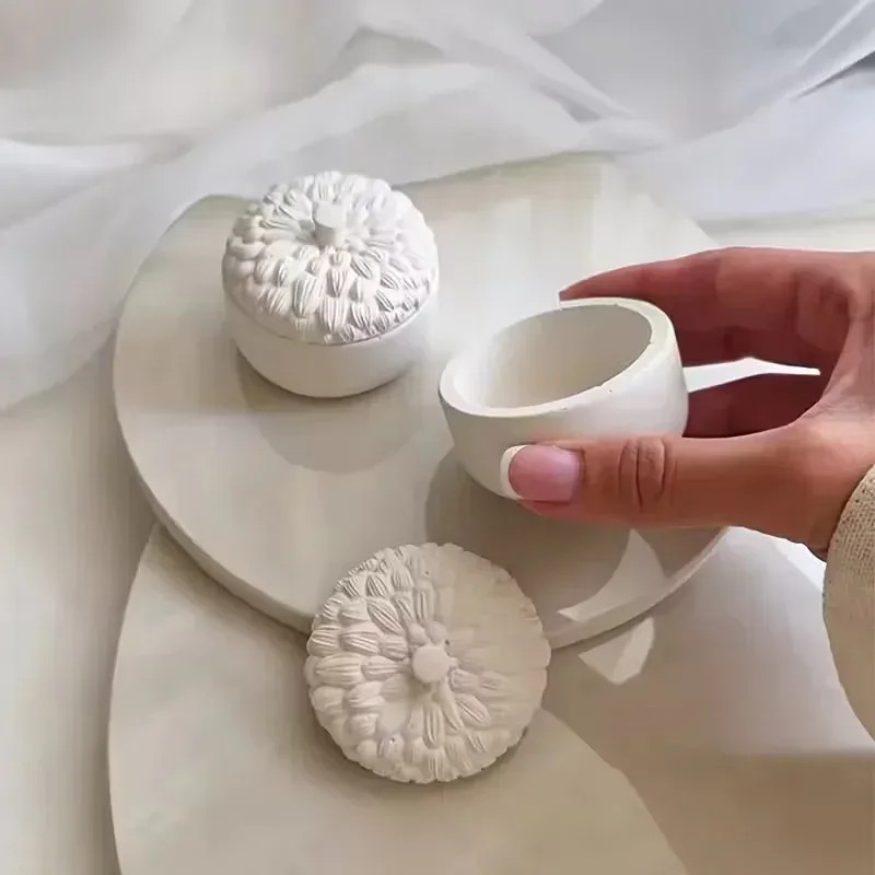 Candle Supplies Jars - Noel temalı çam kozalağı şeklinde silikon