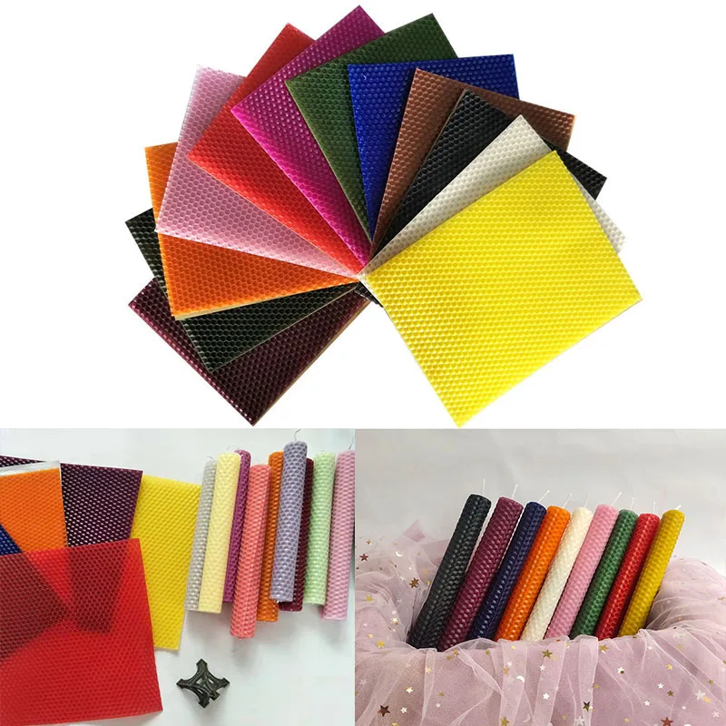 12 adet/set 15*20CM Balmumu Le - Beeswax Sheet Roll incelemesi ve fiyatı