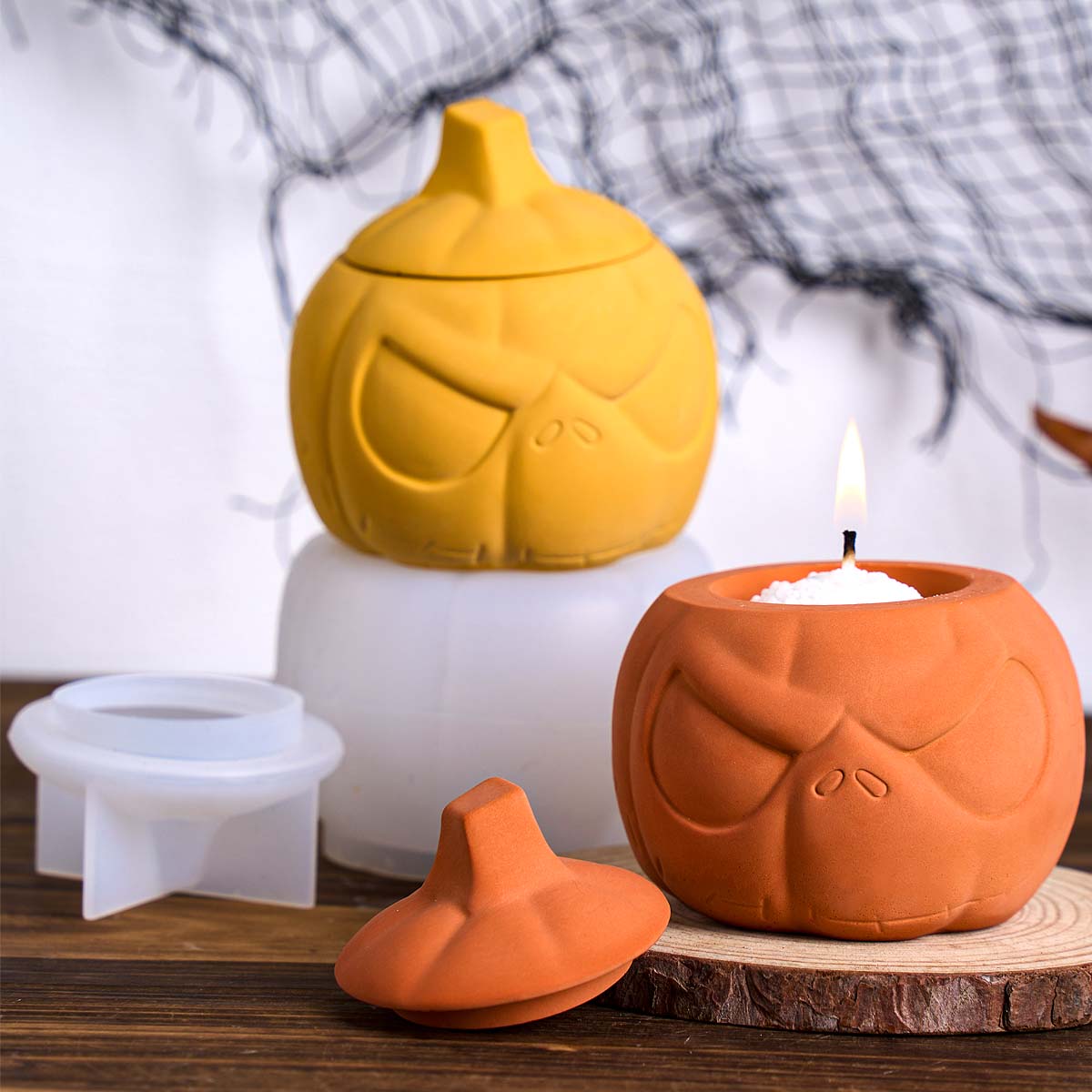 Hayalet Yüz Mumluk Silikon Kal - Candle Supplies Jars incelemesi ve fiyatı