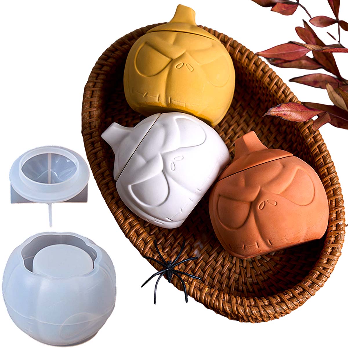 Hayalet Yüz Mumluk Silikon Kal - Candle Supplies Jars incelemesi ve fiyatı